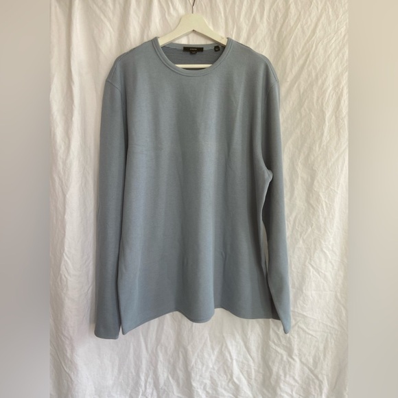 Vince Garment Dye Cotton Long-Sleeve Crew Neck Sweater Size XL - Picture 9 of 16